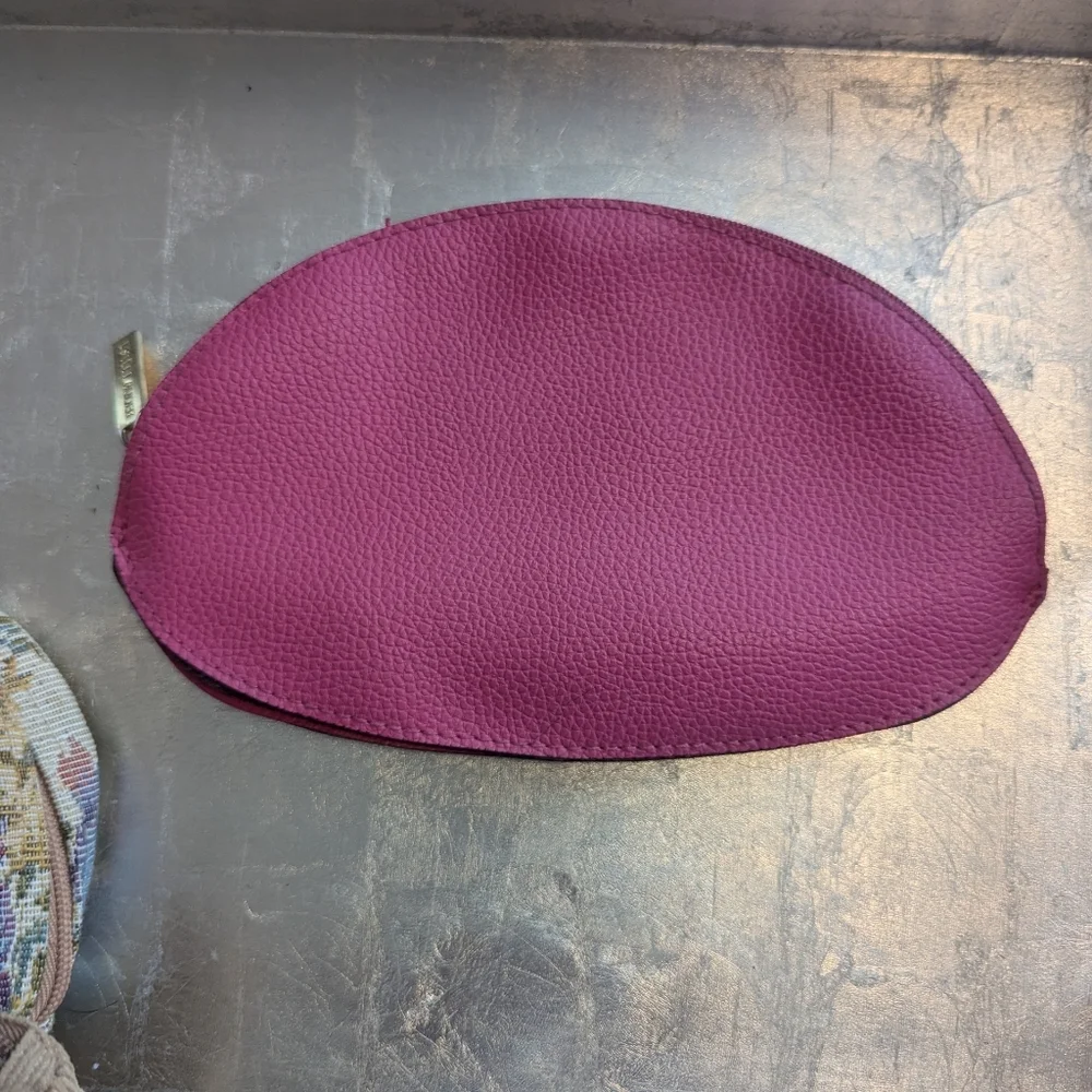🩷 Clinique Pink, Tapestry, Cordoroy, 3 Cosmetic Zipper Bags Makeup Feminine